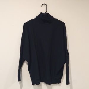 Black Turtle Neck Batwing Sweater